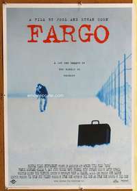 w217 FARGO commercial English 25x35 movie poster '96 Coen brothers