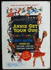 w167 ANNIE GET YOUR GUN special poster '50 Betty Hutton