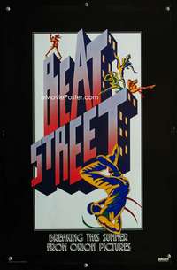 w168 BEAT STREET special teaser movie poster '84 hip-hop, cool art!