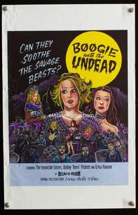w127 BOOGIE WITH THE UNDEAD special teaser movie poster '03 wacky!