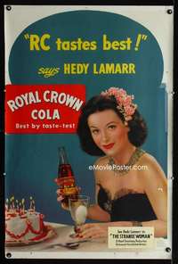 w075 ROYAL CROWN COLA (HEDY LAMARR) special poster '46 Hedy Lamarr