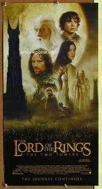 y354 LORD OF THE RINGS: THE 2 TOWERS Aust daybill movie poster '02
