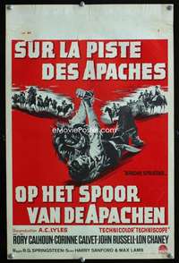 y530 APACHE UPRISING Belgian movie poster '66 Native Americans!