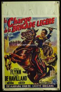 y541 CHARGE OF THE LIGHT BRIGADE Belgian movie poster R50s Wik art!
