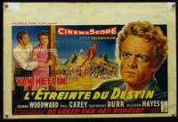 y543 COUNT THREE & PRAY Belgian movie poster '55 Van Helflin, Woodward