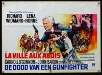y545 DEATH OF A GUNFIGHTER Belgian movie poster '69 Richard Widmark