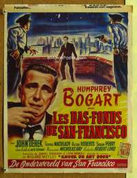 y581 KNOCK ON ANY DOOR Belgian movie poster '49 Bogart, Nicholas Ray