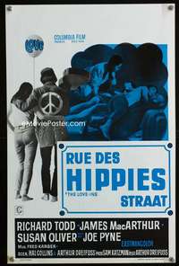 y588 LOVE-INS Belgian movie poster '67 hippies & diggers, sex & drugs!