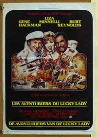 y589 LUCKY LADY Belgian movie poster '75 Gene Hackman, Burt Reynolds