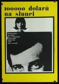 y214 CENT MILLE DOLLARS AU SOLEIL Czech 23x33 movie poster '66