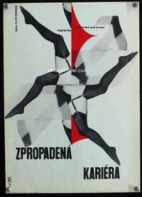 y195 NOTHING BUT THE BEST Czech 11x16 movie poster '65 Malek art!