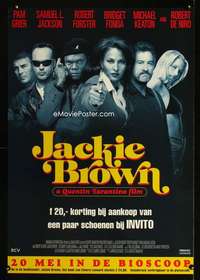 y034 JACKIE BROWN Dutch movie poster '97 Tarantino, Pam Grier