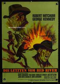 y144 GOOD GUYS & THE BAD GUYS German movie poster '69 Klaus Dill art!