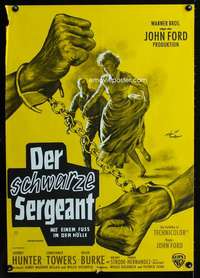 y158 SERGEANT RUTLEDGE German movie poster '60 Rolf Goetze artwork!