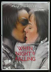 y166 WHEN NIGHT IS FALLING German movie poster '95 lesbian teachers!