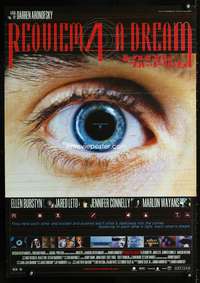 y500 REQUIEM FOR A DREAM Japanese movie poster '00 Jared Leto