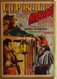 y075 JAMAICA INN Mexican poster movie poster '39 Hitchcock, Laughton