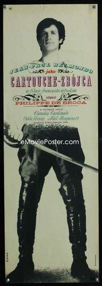 y236 CARTOUCHE Polish 11x33 movie poster '62 Belmondo, Zelek art!