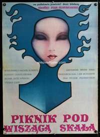 y295 PICNIC AT HANGING ROCK Polish movie poster '79 Danka art!