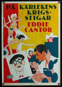y017 WHOOPEE Swedish movie poster '30 Rohman art of Eddie Cantor!