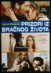 y672 SCENES FROM A MARRIAGE Yugoslavian movie poster '73 Bergman