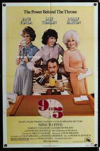 a007 9 TO 5 one-sheet movie poster '80 Dolly Parton, Jane Fonda, Tomlin