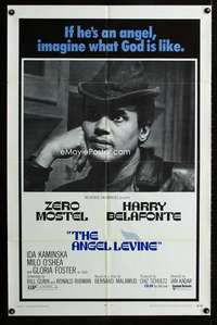 a011 ANGEL LEVINE one-sheet movie poster '70 Harry Belafonte is an angel!