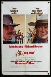a035 BIG JAKE style A one-sheet movie poster '71 John Wayne, Richard Boone
