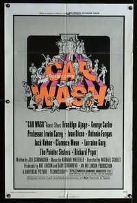 a061 CAR WASH one-sheet movie poster '76 George Carlin, Richard Pryor