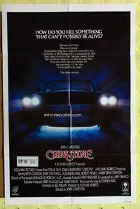 a074 CHRISTINE int'l one-sheet movie poster '83 Stephen King, Carpenter