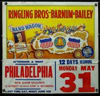 b029 RINGLING BROS & BARNUM & BAILEY CIRCUS circus poster '43