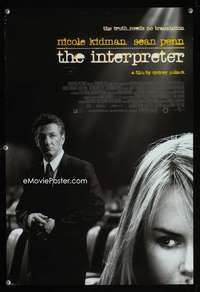 b079 INTERPRETER DS Aust mini movie poster '05 Sean Penn, Kidman