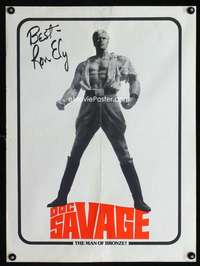b111 DOC SAVAGE special movie poster '75 The Man of Bronze!