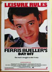 b116 FERRIS BUELLER'S DAY OFF special 17x24 movie poster '86 Broderick