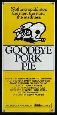 b121 GOODBYE PORK PIE special movie poster '81 Kiwi comedy!