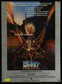 b125 HEAVY METAL special advance movie poster '81 classic animation!