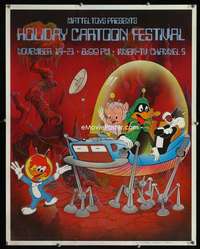 b064 HOLIDAY CARTOON FESTIVAL TV poster '79 Porky!