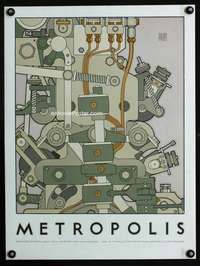 b138 METROPOLIS special movie poster R81 David Goines art
