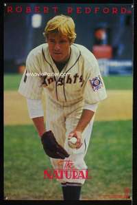 b144 NATURAL special movie poster '84 Robert Redford, baseball!