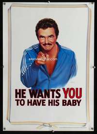 b149 PATERNITY special movie poster '81 Burt wants you!