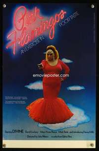 b151 PINK FLAMINGOS 11x17 '72 Divine, Mink Stole, John Waters' classic exercise in poor taste!