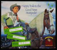 b163 ROY ROGERS GOOD NEWS STAMPEDE special movie poster '96