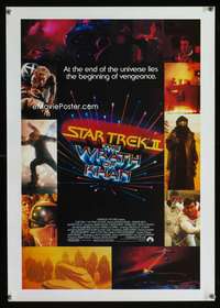 b172 STAR TREK II special movie poster '82 Nimoy, Shatner