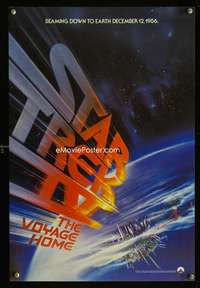 b173 STAR TREK IV special teaser movie poster '86 cool artwork!
