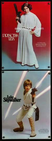 b201 STAR WARS 2 commerical movie posters '77 Luke & Leia!