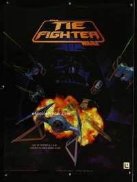 b182 TIE FIGHTER special movie poster '94 Star Wars PC Game!
