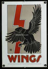 b188 WINGS special movie poster R80 David Lance Goines art!