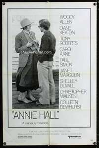 c839 ANNIE HALL one-sheet movie poster '77 Woody Allen, Diane Keaton