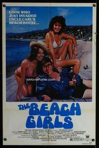 c820 BEACH GIRLS one-sheet movie poster '82 teens, sex & drugs!