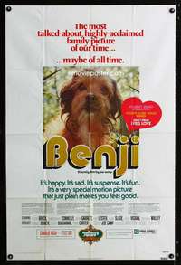 c810 BENJI one-sheet movie poster R75 Joe Camp, classic dog movie!